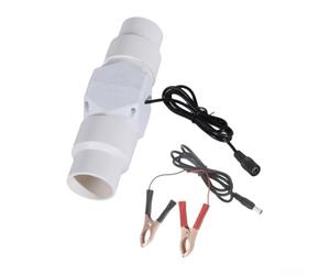 Ventilador de ventilación en línea de 12 V y 10 W construido para integración de conductos pequeños en compartimentos de cabeza marina, rejillas de ventilación de piso de furgoneta y estantes de