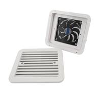 Ventilador de Ventilación Lateral para RV, ABS 24 V, Ventilador de Escape Lateral para RV, 3000 Rpm, Min, con Mosquitera, Rejilla Impermeable para Caravana, Remolque, Autocaravana, Barco,