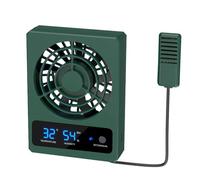 Ventilador de ventilación para reptiles, ventilador de terrario con pantalla digital DC 5V/2A con sensor de humedad y soporte ajustable para terrarios de reptiles y selvas tropicales