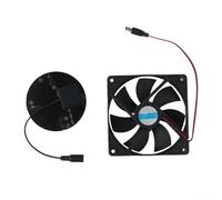 Ventilador de ventilación solar de 10 W con panel para uso en exteriores en vivienda de animales, ventilación de invernadero y circulación de aire de cobertizo