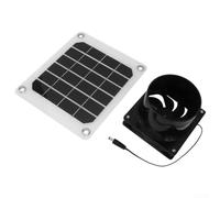 Ventilador de ventilación solar de 20 W de 12 V para caravanas, cocinas, baños, invernaderos y refugios de ganado con impulsor de 9 cuchillas y cuerpo ABS resistente a la intemperie