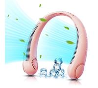 Ventilador de ventilador de cuello recargable, ventilador personal sin luces, manos portátiles Fllow de 360 ° de 360 °, 3 velocidades para deportes de viaje de oficina en casa al aire libre