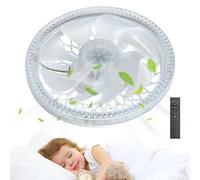 Ventilador de zócalo, ventilador de enchufe con control remoto E27 Ventilador de techo de zócalo | Lámpara integrada para ventiladores de techo inalámbricos, ventilador de techo silencioso con 4 vidas