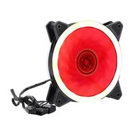 Ventilador del Chasis de la Computadora, 3 Líneas Pequeño 3PIN Grande 4P, Apertura Doble 120 Mm, RGB Monocromo, Rodamiento de Presión de Agua de 1200 RPM, Ventilador Silencioso