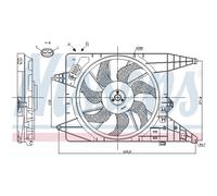 Ventilador Del Motor Eléctrico Nissens para Dacia Logan MCV Ks