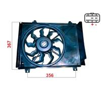 Ventilador del radiador 352146 ERA