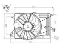 NRF 47964 Ventilador de motor