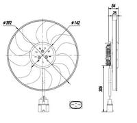 NRF 47995 Ventilador de motor