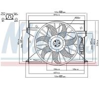 NISSENS 85077 Ventilador de motor