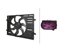HELLA 8EW 366 420-401 Ventilador, refrigeración del motor - 12V - 500W - eléctrico - Ø: 457mm - con bastidor radiador (armazón)/sin resistencia