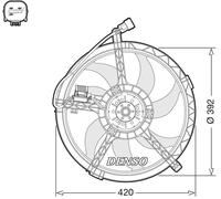 Ventilador, refrigeración de motor DENSO DER05009