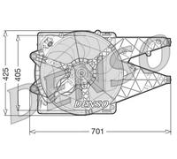 Ventilador, refrigeración de motor DENSO DER09100