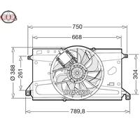 DENSO DER10011 Ventilador de motor