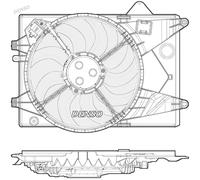 Ventilador, refrigeración de motor DENSO DER15001