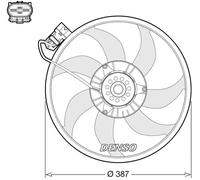 DENSO DER20017 Ventilador de motor