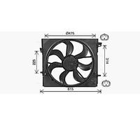 PRASCO DN7540 Ventilador de motor