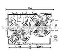 AVA Deutschland GmbH Ventilador, refrigeración del motor para FIAT: Ducato (Ref: FT7583)