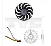 TYC Ventilador, refrigeraciÃ³n del motor para AUDI: A4, A6 & SEAT: Exeo (Ref: 802-0051)
