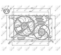 NRF 47754 Ventilador de motor