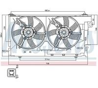 NISSENS Ventilador, refrigeración del motor para CITROËN: Berlingo, Xsara & PEUGEOT: Partner, Ranch (Ref: 85084)