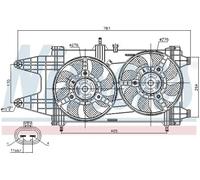 Ventilador, refrigeración de motor NISSENS 85481