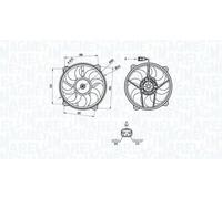 MAGNETI MARELLI Electroventilador del motor 069422708010