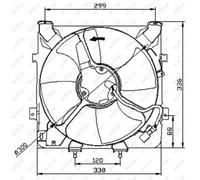 Ventilador, refrigeración de motor NRF 47041