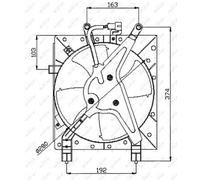 NRF Ventilador de motor 47044