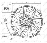 NRF 47073 Ventilador de motor