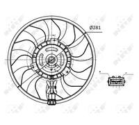 NRF 47418 Ventilador de motor