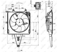 Ventilador, refrigeración de motor NRF 47431