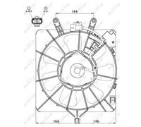 Ventilador, refrigeración de motor NRF 47512