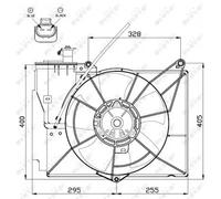 Ventilador, refrigeración de motor NRF 47530