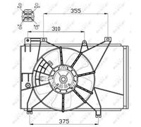 NRF 47551 Ventilador de motor