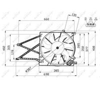 Ventilador, refrigeración de motor NRF 47582