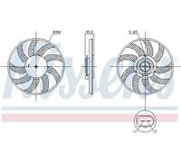Ventilador del radiador Ventilador simple 850099 NISSENS para AUDI A7 Sportback