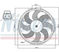 NISSENS Ventilador, refrigeración del motor para FIAT: Stilo (Ref: 85036)