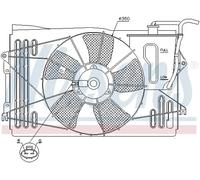 Ventilador del radiador Ventilador simple 85232 NISSENS para TOYOTA COROLLA