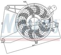 Ventilador, refrigeración de motor NISSENS 85370
