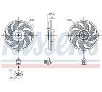 NISSENS 85596 Ventilador de motor