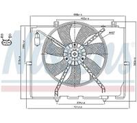 Ventilador del radiador Ventilador simple 85654 NISSENS para MERCEDES-BENZ