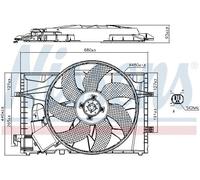 NISSENS 85656 Ventilador de motor