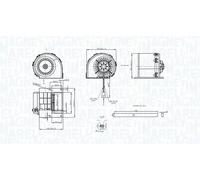 Ventilador del soplador 069412325010 MAGNETI MARELLI para MERCEDES-BENZ