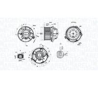 Ventilador del soplador 069412389010 MAGNETI MARELLI para CITROËN C5 I