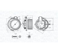 Ventilador del soplador 069412722010 MAGNETI MARELLI para BMW ALPINA