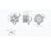 Ventilador del soplador 069412752010 MAGNETI MARELLI para KIA HYUNDAI
