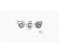 Ventilador del soplador 069412761010 MAGNETI MARELLI para BMW X5 X6