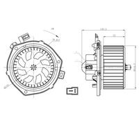Ventilador de habitáculo NRF 34280