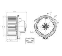 Ventilador de habitáculo NRF 34304