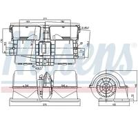 Ventilador del soplador 87134 NISSENS